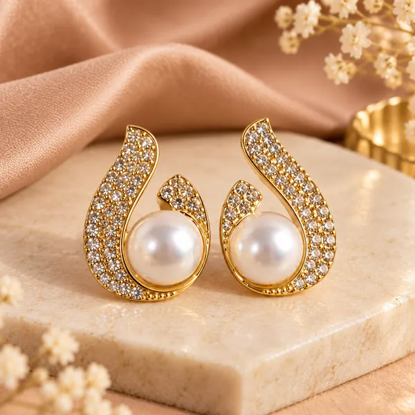 Gold_Tone_Rhinestone_Pearl_Stud_Earrings_for_Women