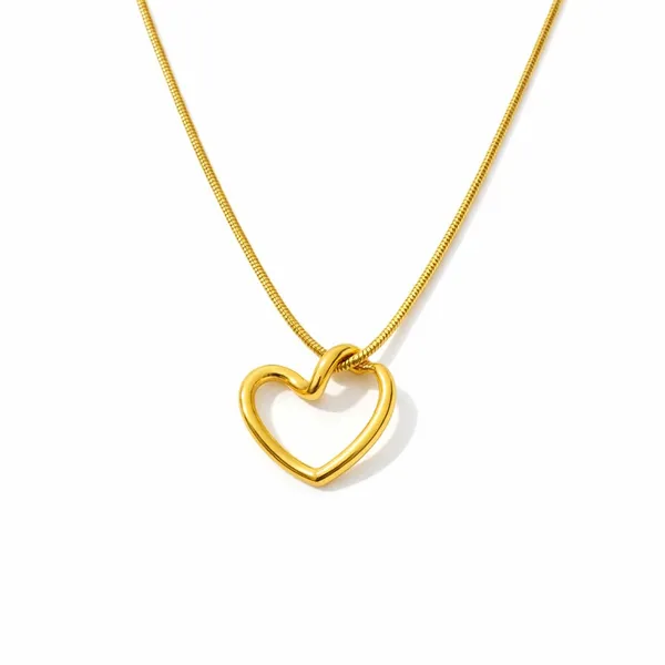 D_Glamm_Fashion_Heart_Pendant_Necklace_For_Women_Minimalist_Open_Heart_Charm_With_Snake_Chain_Anti_Tarnish_Romantic_Gift_For_Girls_Wife_Girlfriend