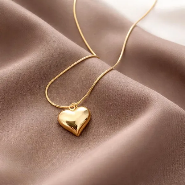 D_Glamm_Fashion_Gold_Puffy_Heart_Necklace_With_Anti_Tarnish_Snake_Chain