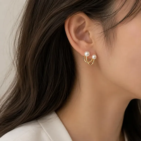 D_Glamm_Fashion_Double_Pearl_Ear_Cuff_Earrings_Gold_Tone_No_Piercing_Required