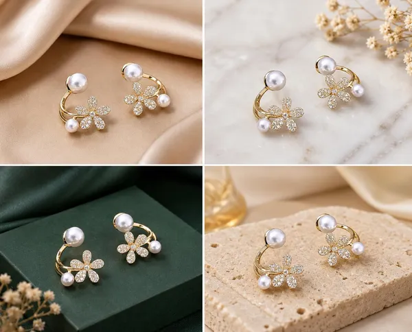 D_Glamm_Fashion_Gold_Tone_Pearl_And_Crystal_Rhinestone_Leaf_Ear_Cuff_Earrings_Elegant_Bridal_Style