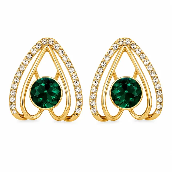 D_Glamm_Fashion_Crystal_Pave_Flower_Ear_Jacket_Earrings_Gold_Tone