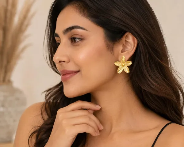 D_Glamm_Fashion_Gold_Flower_Stud_Earrings_With_Textured_Petals_For_Women
