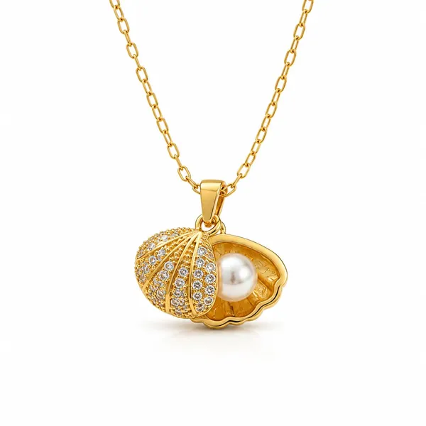 D_Glamm_Fashion_Gold_Plated_Oyster_Shell_Pearl_Pendant_Necklace_With_Cz_Stones
