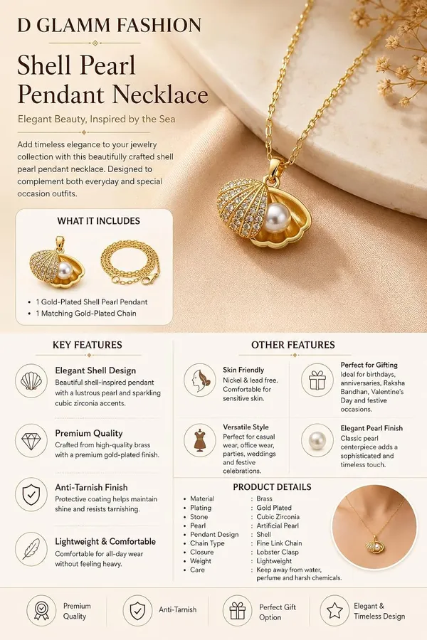 D_Glamm_Fashion_Gold_Plated_Oyster_Shell_Pearl_Pendant_Necklace_With_Cz_Stones