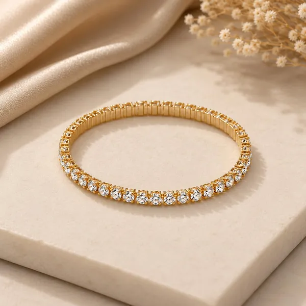 D_Glamm_Fashion_Gold_Tone_Crystal_Tennis_Bracelet_With_Round_Rhinestones