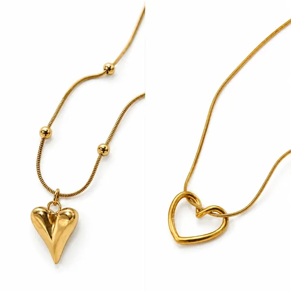 D_Glamm_Fashion_Gold_Heart_Pendant_Necklace_With_Snake_Chain
