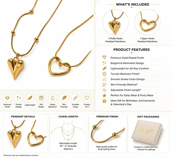 D_Glamm_Fashion_Gold_Heart_Pendant_Necklace_With_Snake_Chain