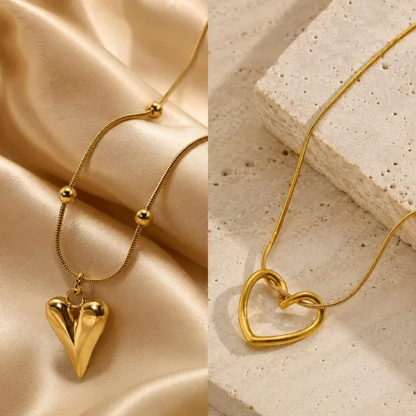 D_Glamm_Fashion_Gold_Heart_Pendant_Necklace_With_Snake_Chain