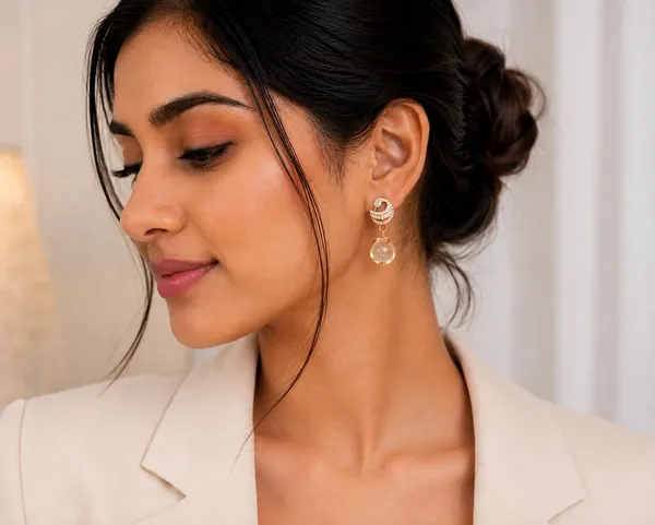 D_Glamm_Fashion_Gold_Tone_Crystal_Crescent_Moon_Drop_Earrings_With_Orb_Pendant