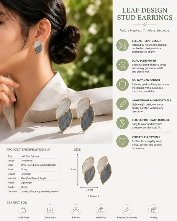 D_Glamm_Fashion_Dual_Leaf_Stud_Earrings_With_Mother_Of_Pearl_And_Gold_Trim