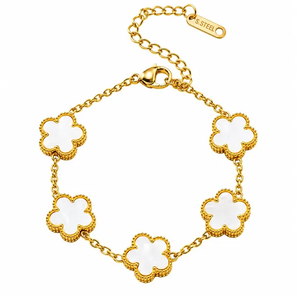 D_Glamm_Fashion_Gold_Plated_Stainless_Steel_Clover_Bracelet_With_Mother_Of_Pearl