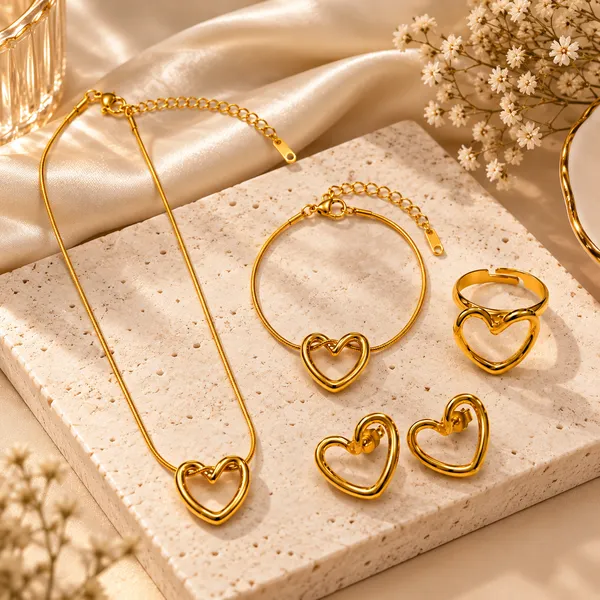 Gold_Tone_Heart_Jewellery_Set_for_Women