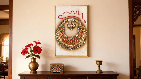 Multicolor_Marble_Tile_Gold_Leaf_Kundan_Royal_Nose_Pin_Wall_Art