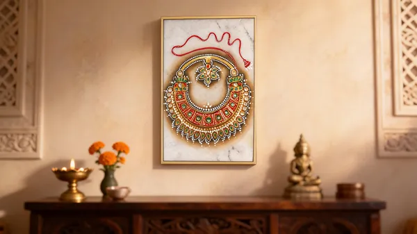 Multicolor_Marble_Tile_Gold_Leaf_Kundan_Royal_Nose_Pin_Wall_Art