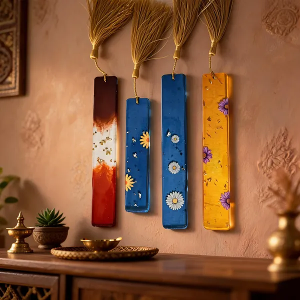 Multicolor_Resin_Dried_Flower_Botanical_Tassel_Bookmark_Set
