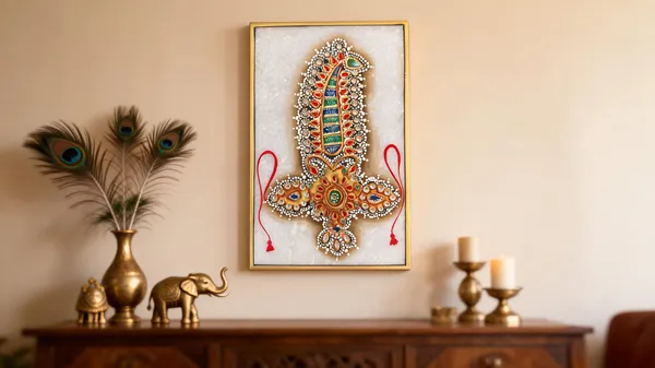 Multicolor_Marble_Tile_Kundan_Meenakari_Royal_Jewellery_Motif_Wall_Art