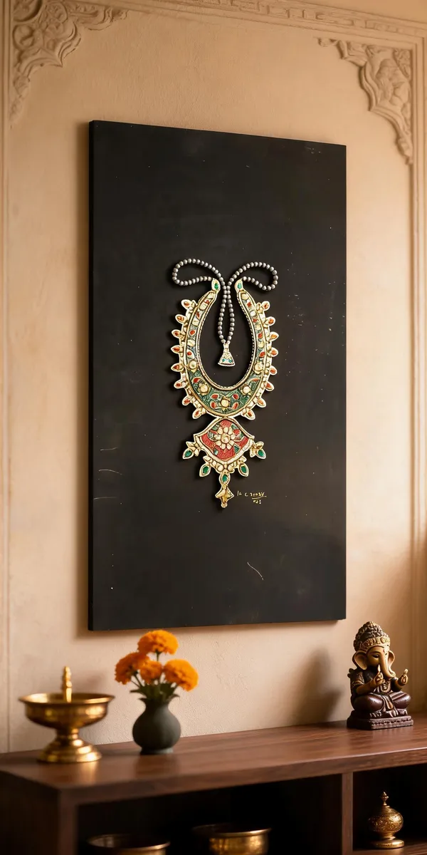 Multicolor_Mdf_Board_Rajasthani_Gold_Leaf_Kundan_Jewellery_Wall_Art