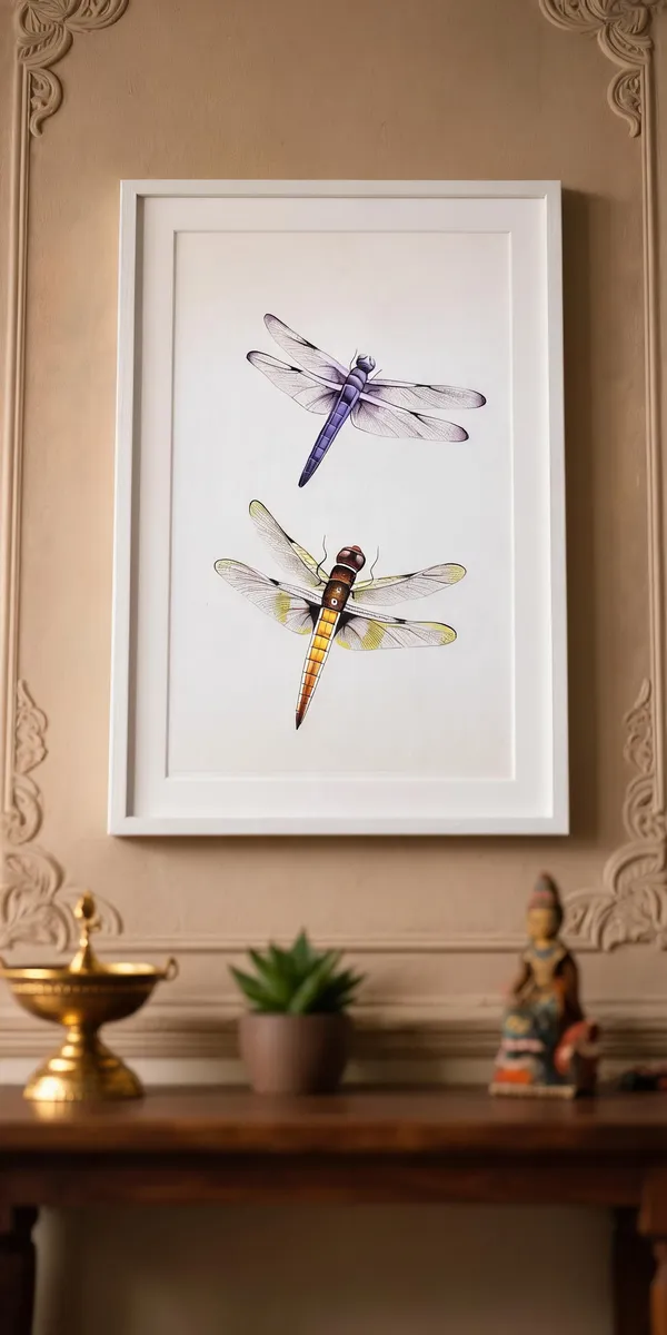 Multicolor_Paper_Dragonfly_Illustration_Wall_Art