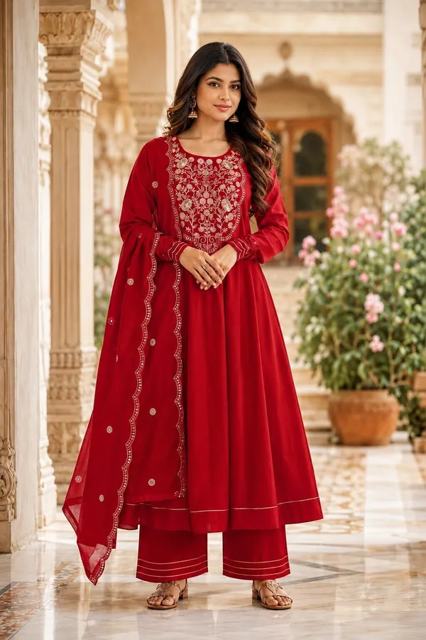 Sherri_Hill-Kurta_Set-RED