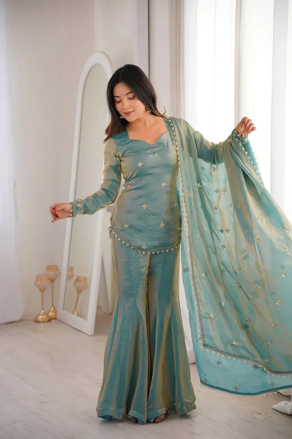 Sherri_Hill-Kurta_Set-GREEN