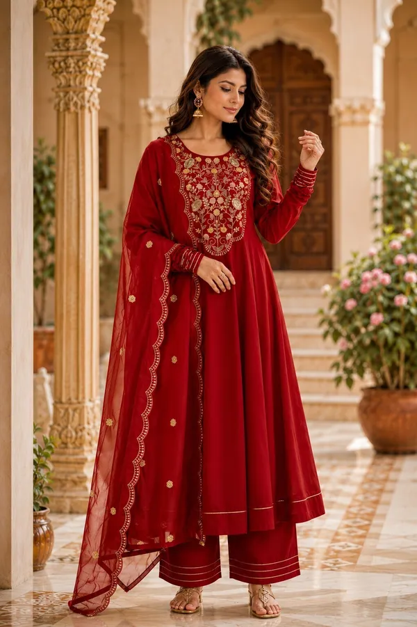 Sherri_Hill-Kurta_Set-RED