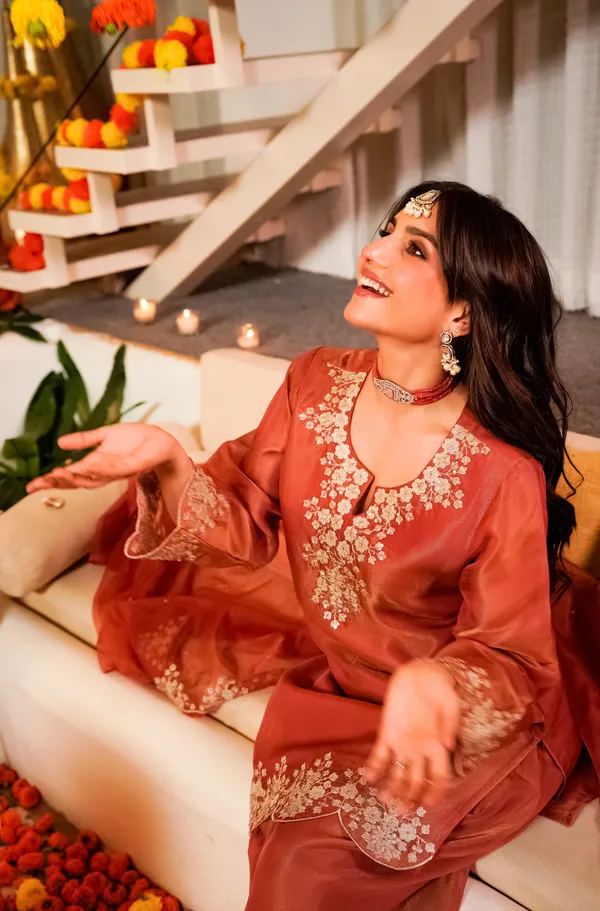 Sherri_Hill-Kurta_Set-ORANGE
