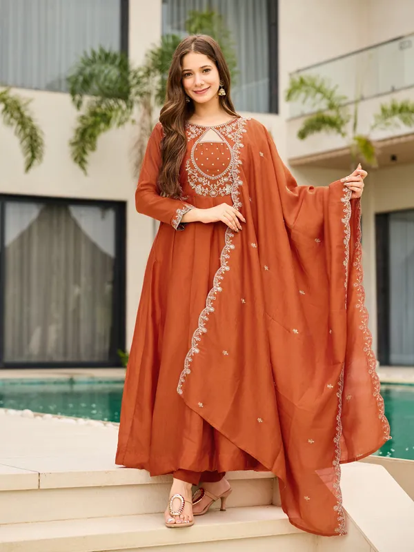 Sherri_Hill-Kurta_Set-ORANGE