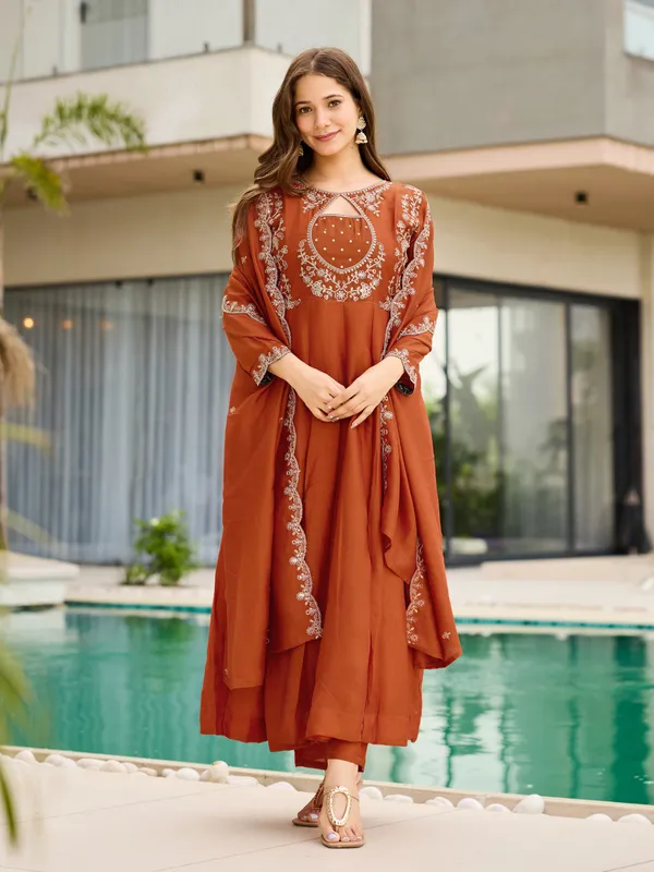 Sherri_Hill-Kurta_Set-ORANGE