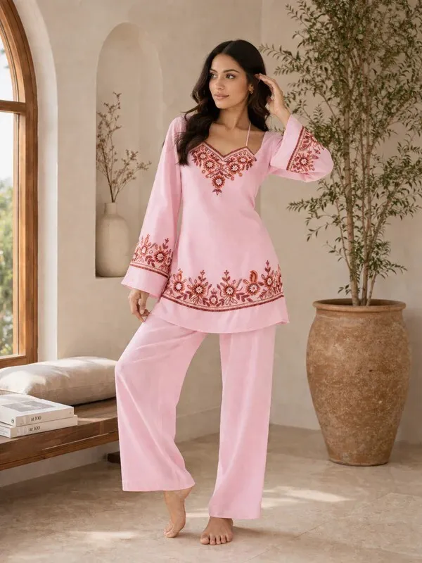 Sherri_Hill-Top_and_Pant_Set-PINK