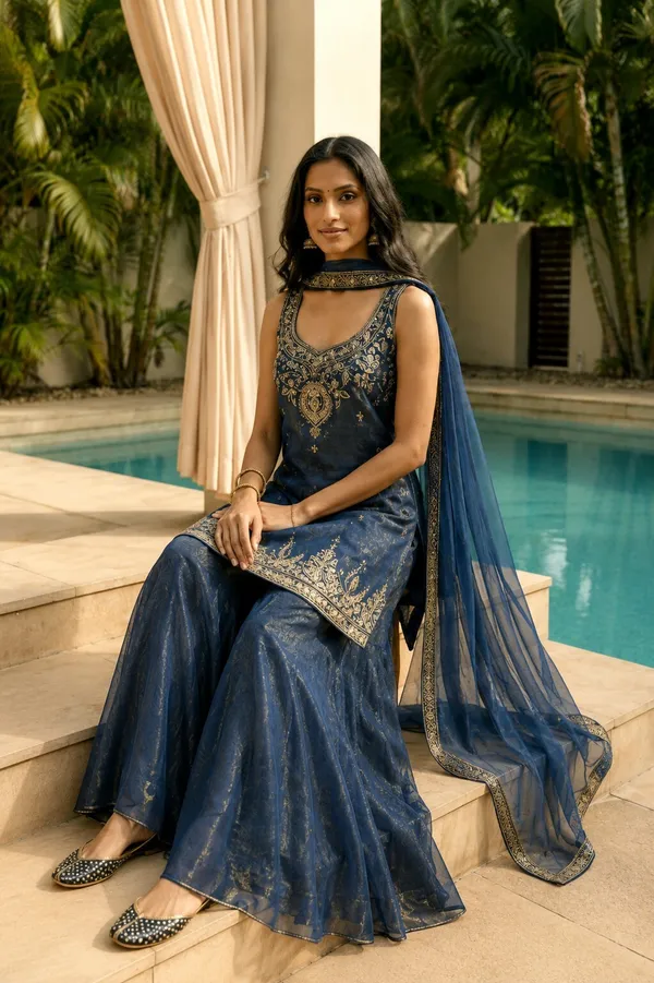Sherri_Hill-Kurta_Set-BLUE