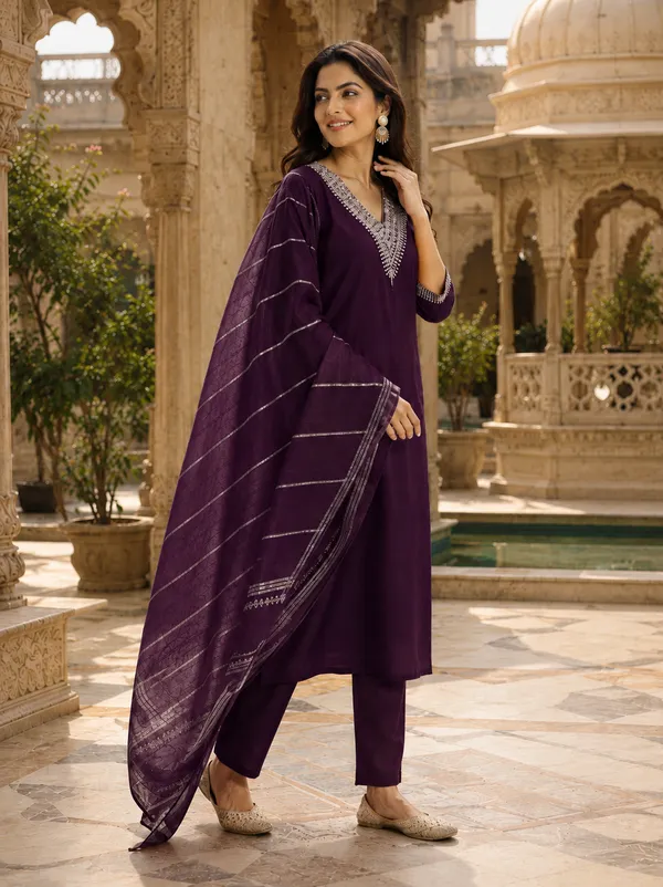 Sherri_Hill-Kurta_Set-WINE