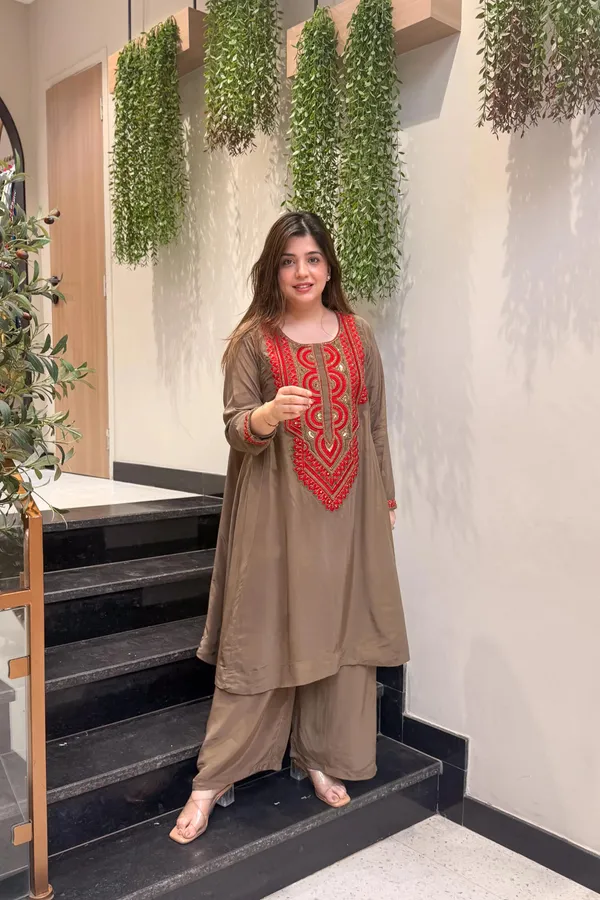 Sherri_Hill-Top_and_Pant_Set-BROWN