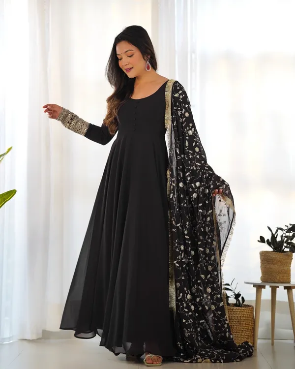 Sherri_Hill-Kurta_Set-BLACK