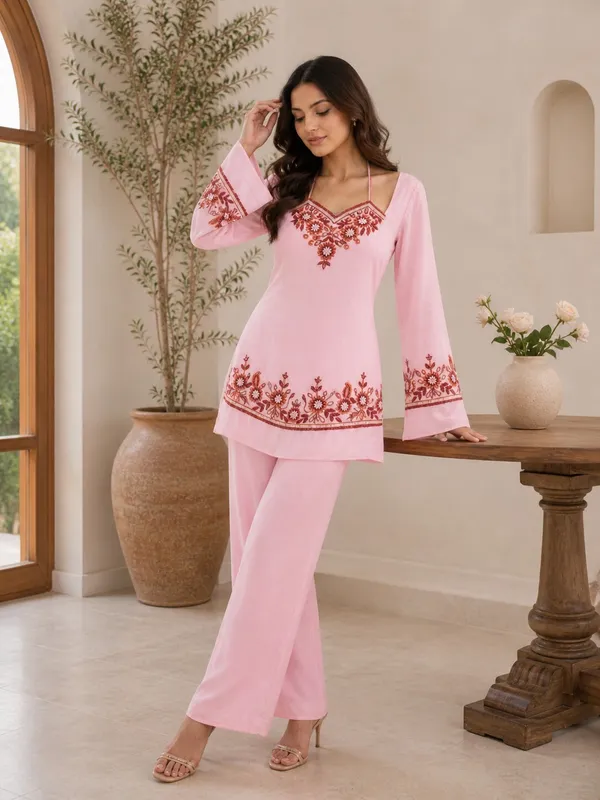 Sherri_Hill-Top_and_Pant_Set-PINK