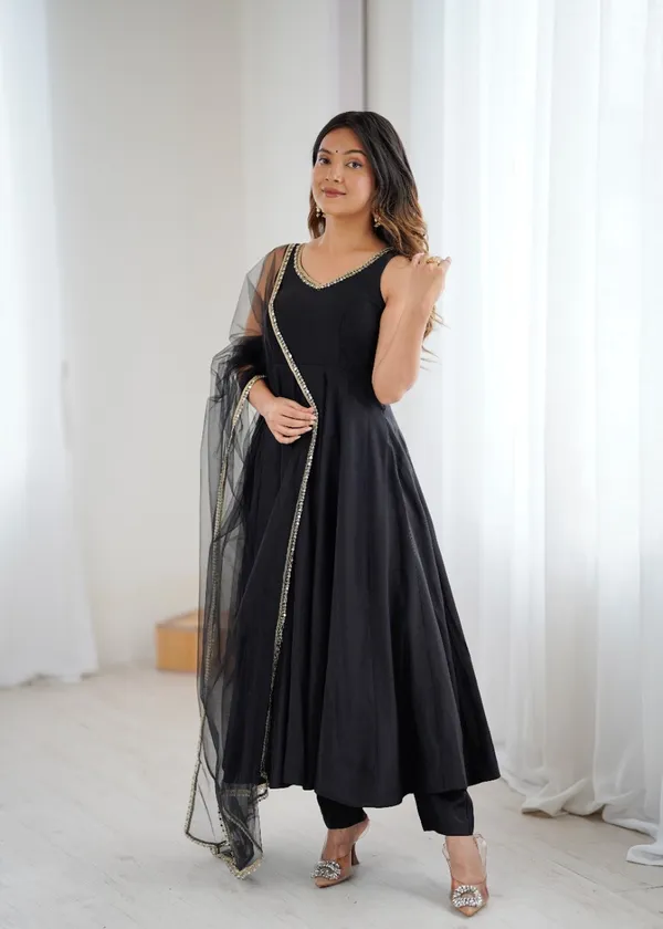 Sherri_Hill-Kurta_Set-BLACK