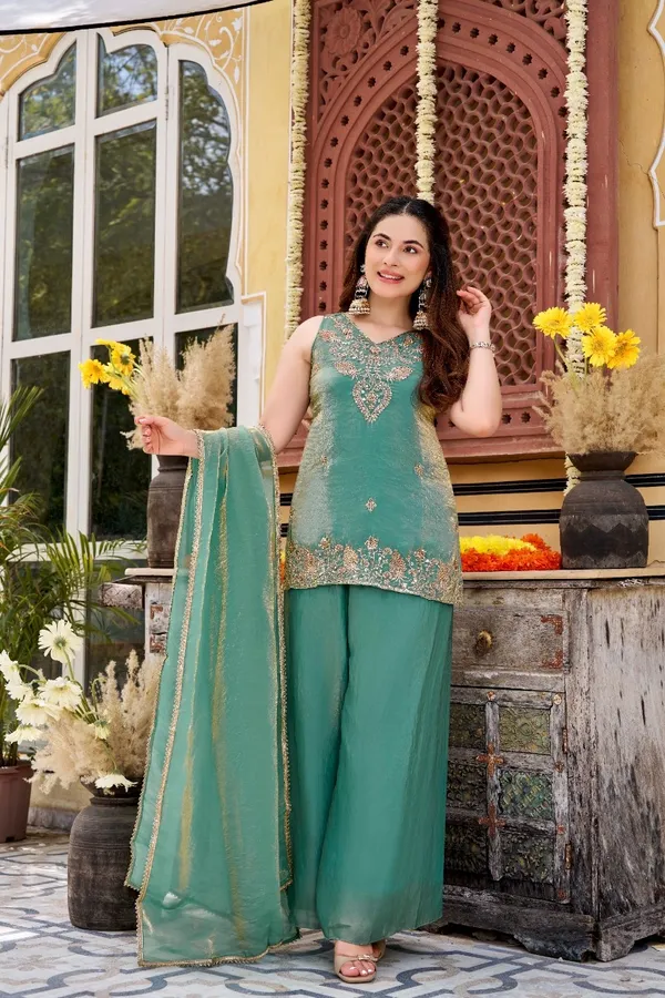 Sherri_Hill-Kurta_Set-GREEN