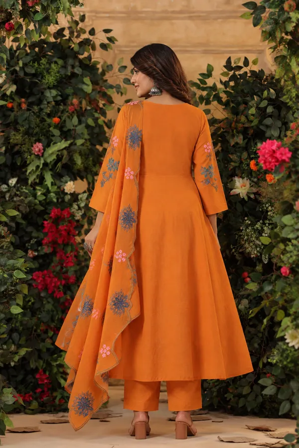 Sherri_Hill-Kurta_Set-ORANGE