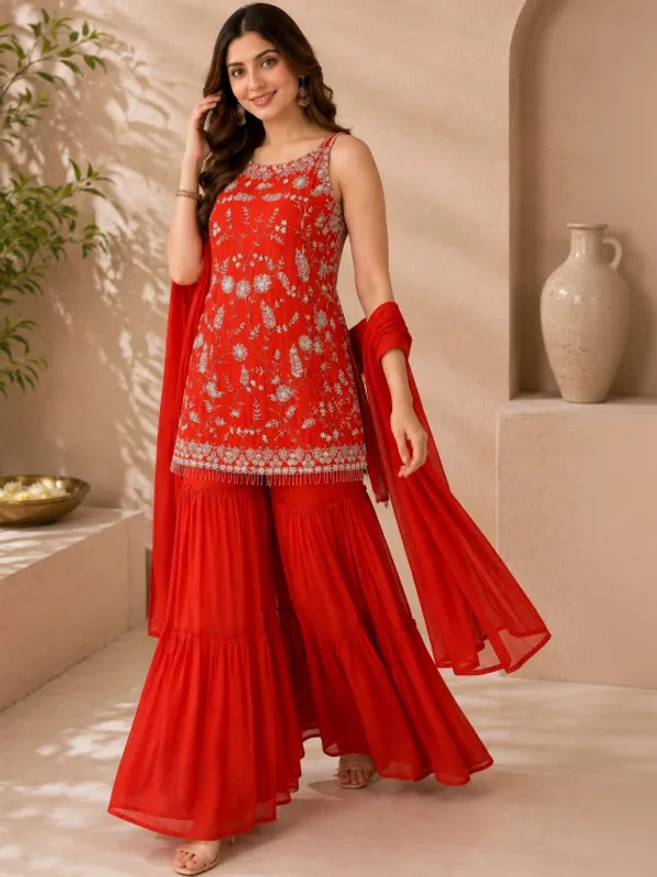 Sherri_Hill-Kurta_Set-orange