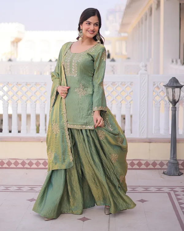 Sherri_Hill-Kurta_Set-GREEN