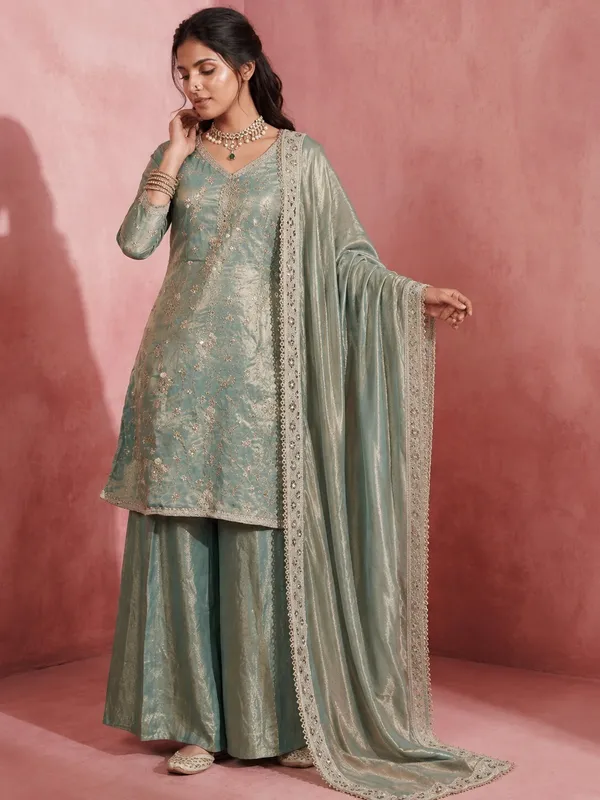 Sherri_Hill-Kurta_Set-BLUE