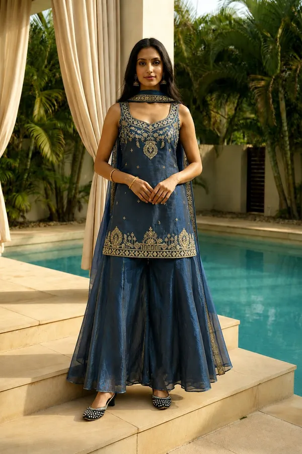 Sherri_Hill-Kurta_Set-BLUE