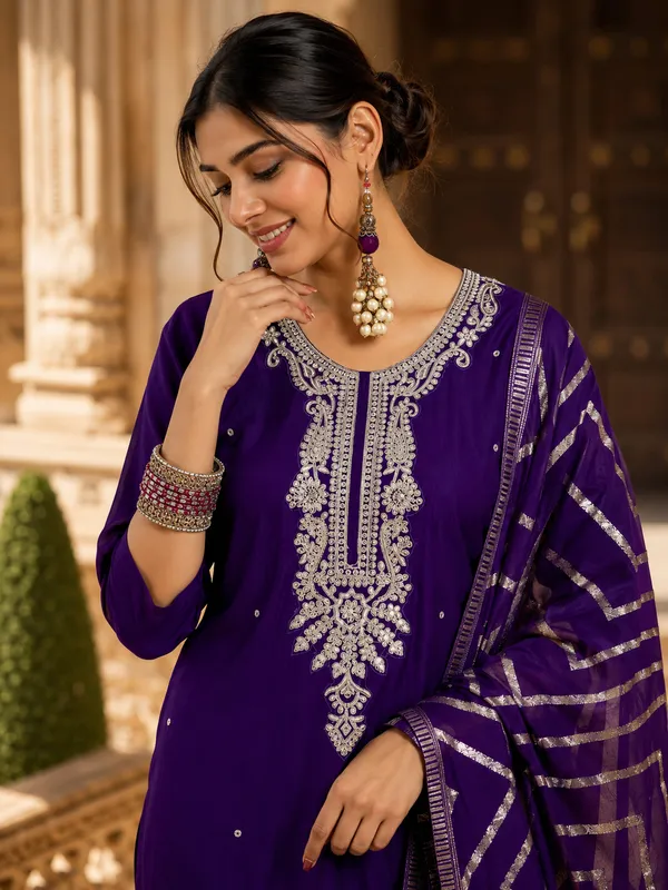Sherri_Hill-Kurta_Set-purple
