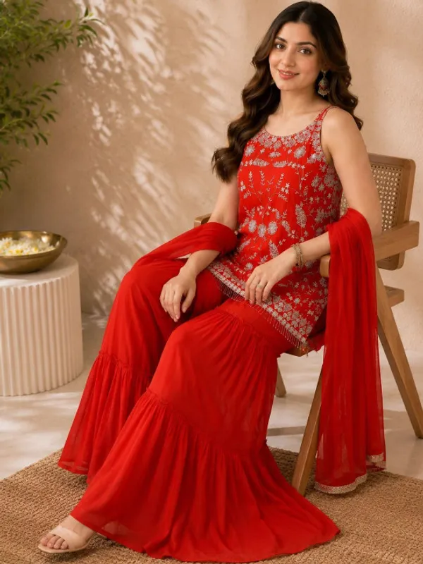 Sherri_Hill-Kurta_Set-orange