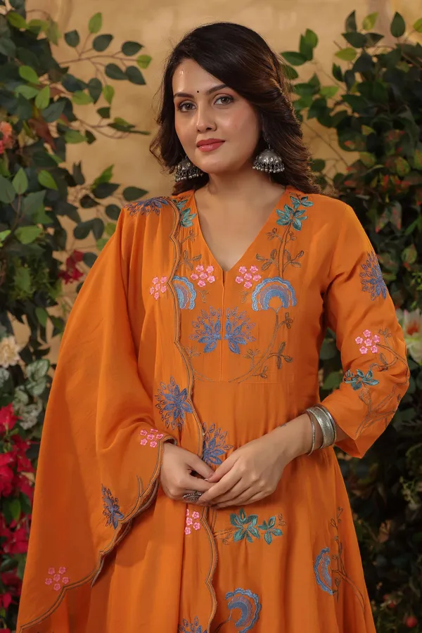 Sherri_Hill-Kurta_Set-ORANGE