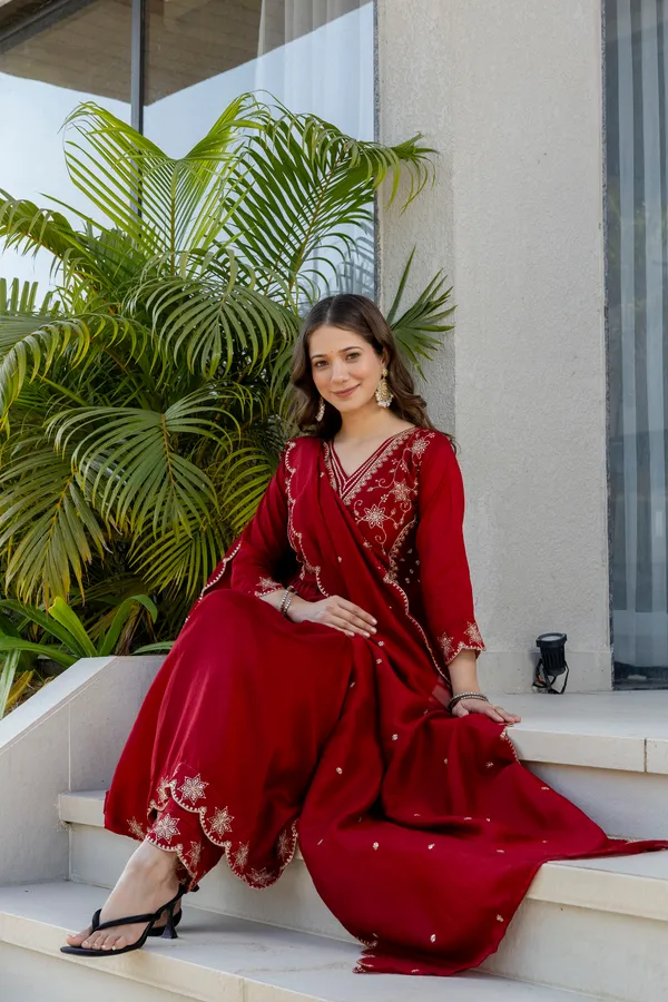 Sherri_Hill-Kurta_Set-RED
