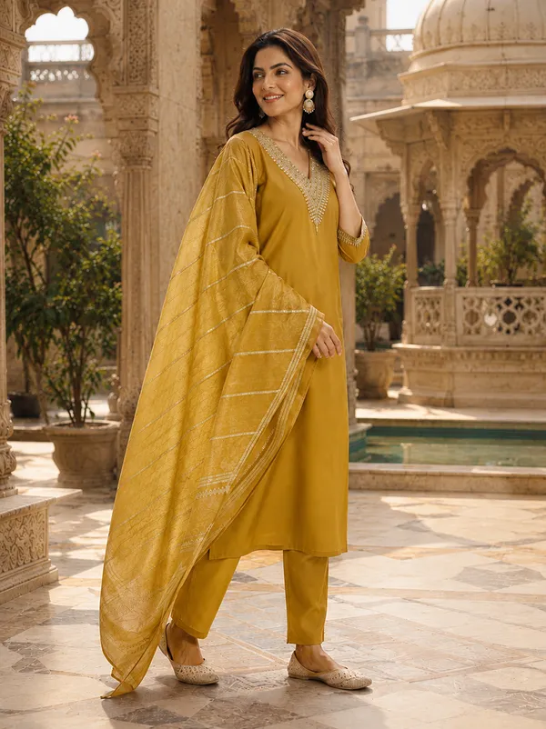 Sherri_Hill-Kurta_Set-YELLOW