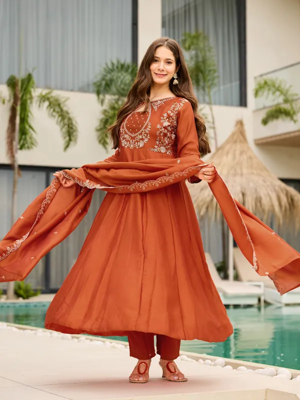 Sherri_Hill-Kurta_Set-ORANGE