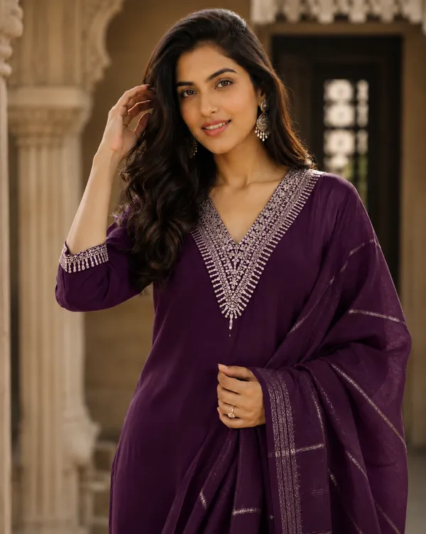 Sherri_Hill-Kurta_Set-WINE