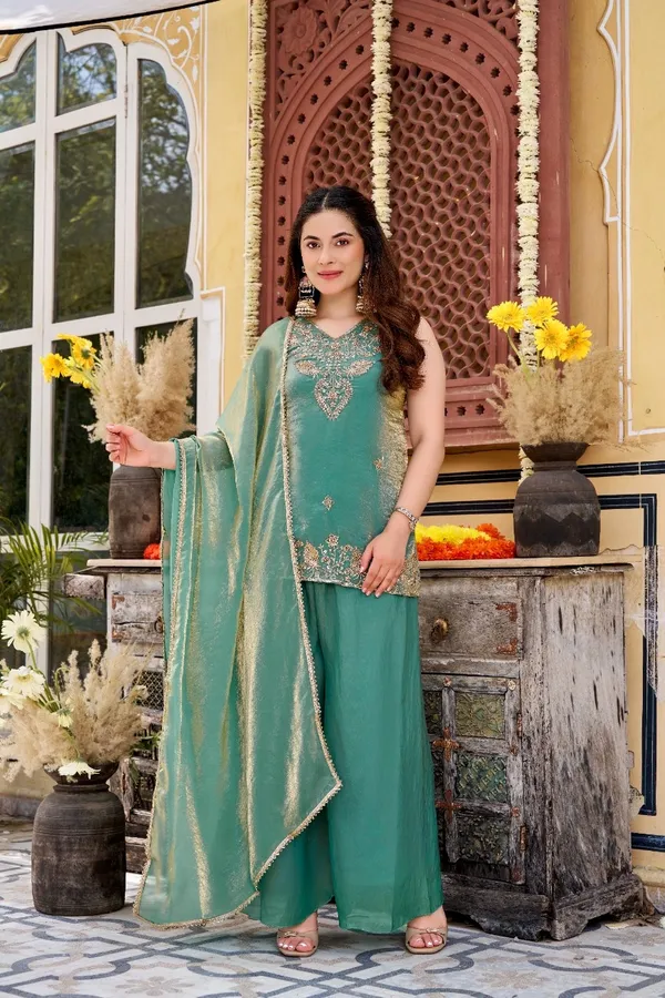 Sherri_Hill-Kurta_Set-GREEN